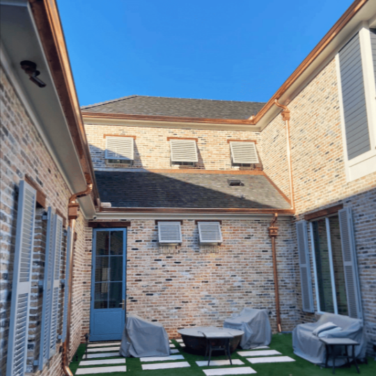Seamless Copper Gutters