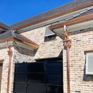 Residential Copper Gutters in RGV, Texas